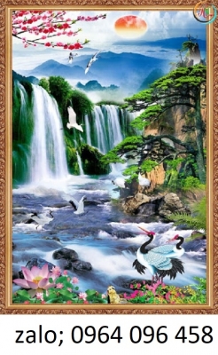 Tranh gạch 3d ốp tường khổ dọc - FVBB6