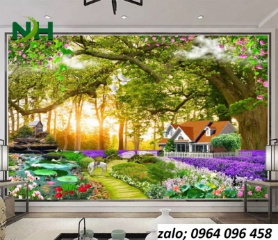 Tranh gạch phong thủy 3d mệnh hỏa - 88HNB