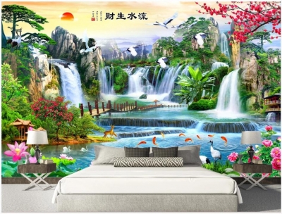 Gạch tranh trang trí phòng ngủ