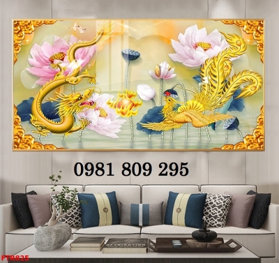 Gạch tranh 3d rồng , long phụng