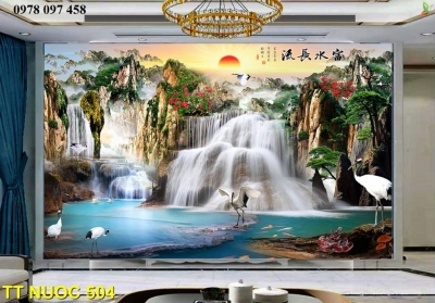 Tranh phong cảnh- tranh gạch 3D