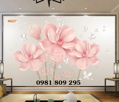 Gạch trang trí 3d hoa ngọc