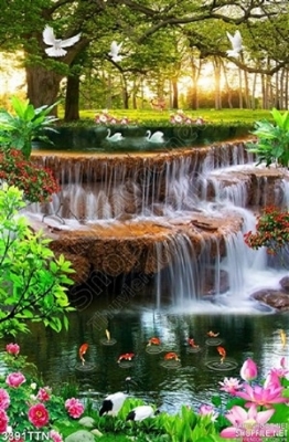 Tranh gạch 3d ốp tường hành lang - FDZ33