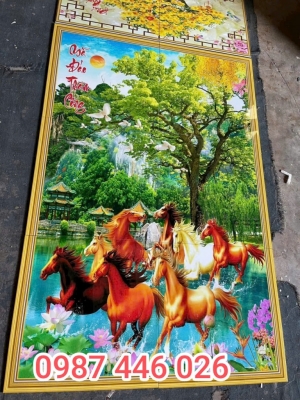 Tranh in gạch mã đáo thành công HP222
