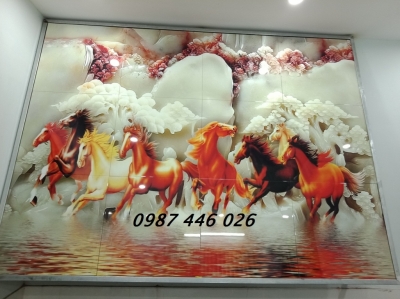 Gạch tranh 3d - ảnh thực tế