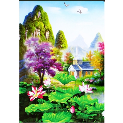 Tranh gạch 3d trang trí phòng khách đẹp - 77CM