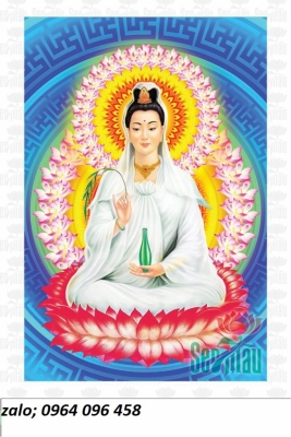Tranh gạch 3d phật quan âm - SKM65