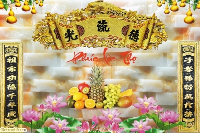 Tranh gạch 3d phòng thờ - SLLC4