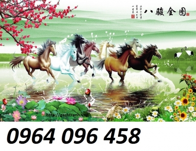 Tranh gạch 3d mã đáo thành công - MNN86
