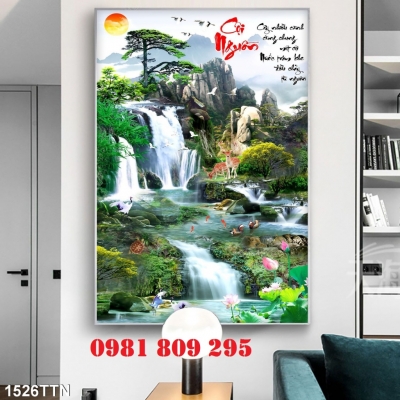 Tranh gạch ốp vách tường thiên nhiên