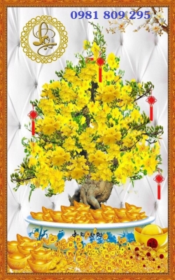 Tranh gạch men hoa mai JP554