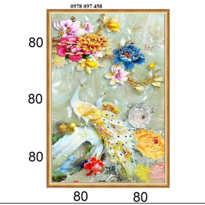 Tranh gạch phòng ngủ - tranh hoa 3D