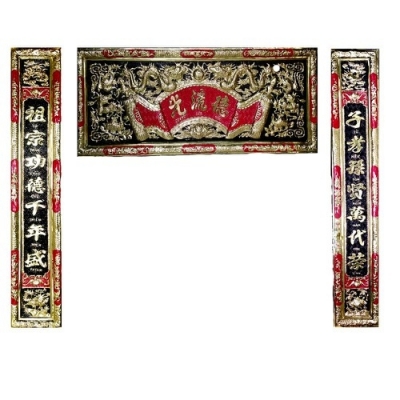 tranh gạch men 3d dán tường phòng thờ