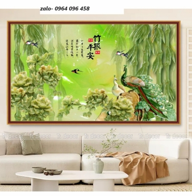 Tranh gạch 3d trang trí phòng khách - MNN09