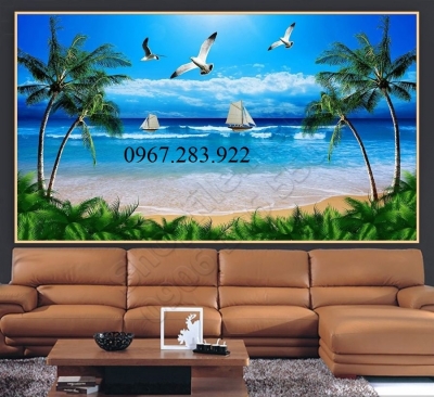 Tranh 3D- Tranh phong cảnh biển