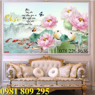 Tranh gạch - cá chép , cửu ngư