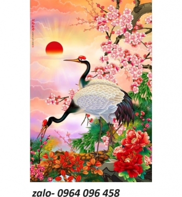 Tranh gạch 3d chim hạc - 844XC