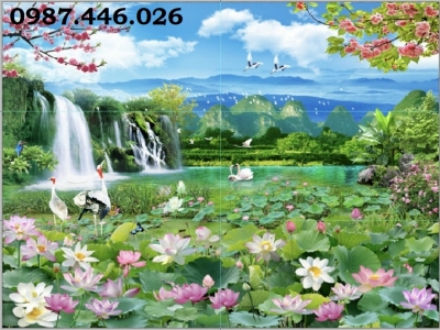 Tranh gạch men thác nước HP887282