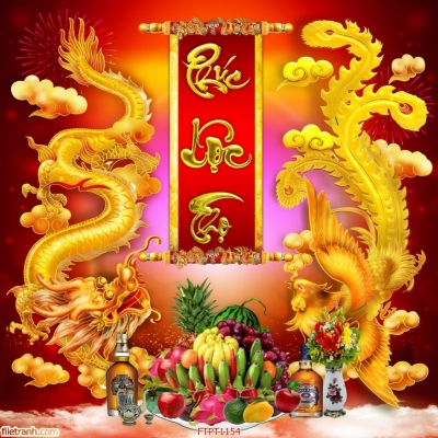 Tranh gạch 3d phòng thờ - GFS3