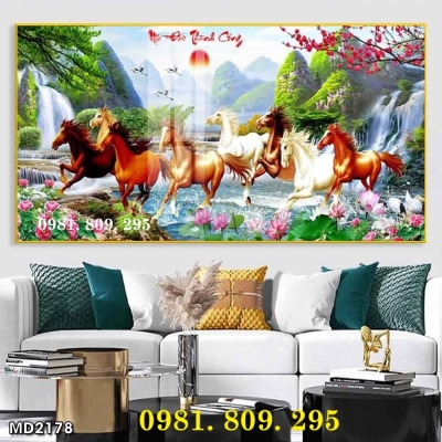 Tranh gạch ngựa 3d  , tranh 3d cao cấp
