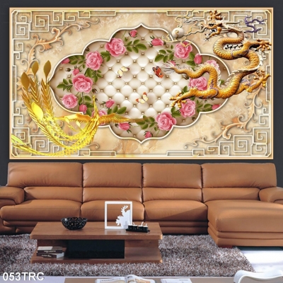 Tranh 3D- Tranh gạch rồng