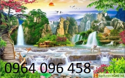 Tranh cảnh đồng quê - tranh gạch 3d ốp tường - HGCV43