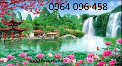 tranh gạch 3d mẫu tranh phong cảnh