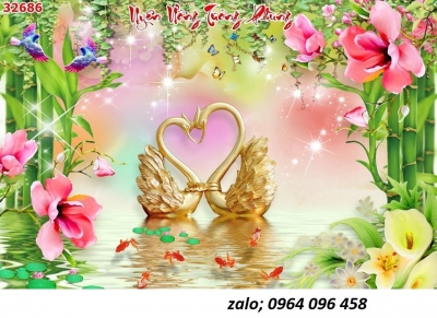 Tranh gạch men 3d trang trí hoa ngọc - FCBB76