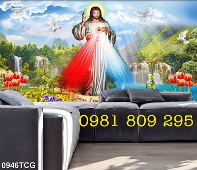 Tranh 3d công giáo , gạch tranh 3d chúa yêu dấu