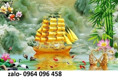 Tranh gạch ốp tường thuận buồm xuôi gió 3d - 899CP
