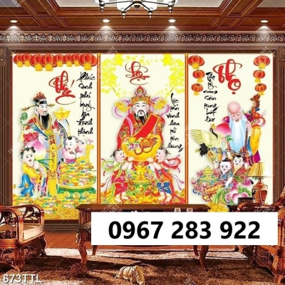 Gạch tranh tài lộc men 3d
