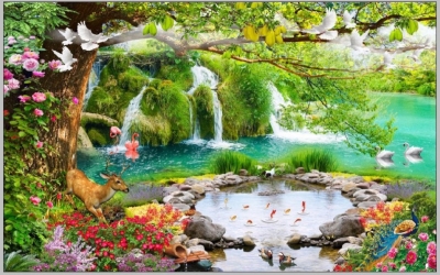 Gạch tranh 3D ốp tường