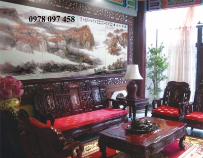 Tranh gạch 3D - tranh phòng khách