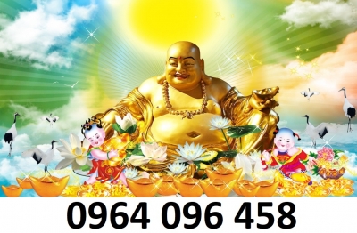 Tranh gạch 3d ốp tường phật di lặc - VBB75