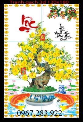 Tranh gạch- Tranh hoa mai