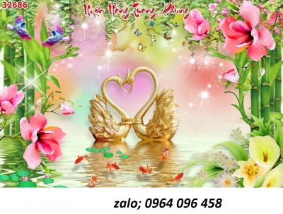 Tranh gạch 3d trang trí phòng khách đẹp - GBBB04