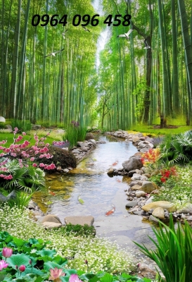 Tranh gạch 3d trang trí phòng khách đẹp - 77CM