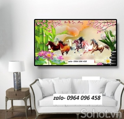 Tranh gạch 3d mã đáo thành công - 7000MN