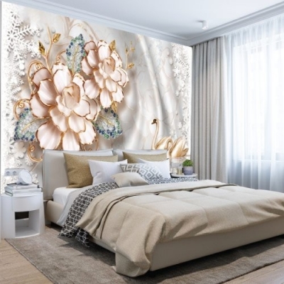 Tranh gạch 3d phòng ngủ - 437CB