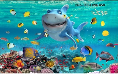 Tranh gạch 3d ốp bể bơi - GCVB72
