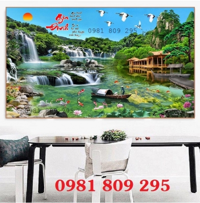 Gạch tranh 3d , tranh gạch thiên nhiên