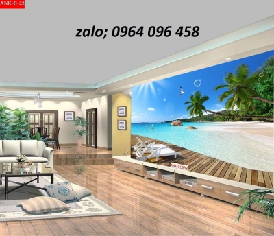 Tranh gạch 3d phong cảnh biển - DS2