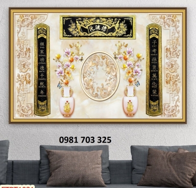 tranh gạch ốp tường, tranh phòng thờ
