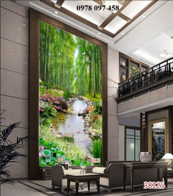 Gạch tranh 3D- tranh tre