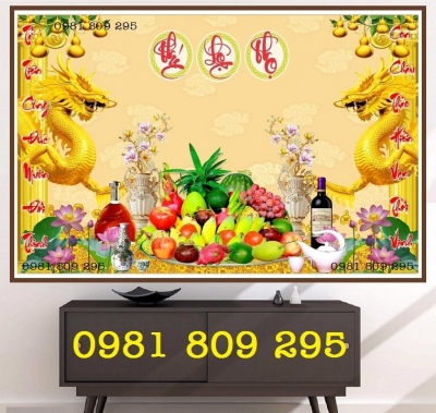 Gạch tranh ban thờ ốp tường H0896