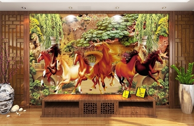 Tranh gạch 3d mã đáo thành công - SMBV4