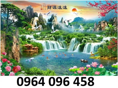 Tranh gạch 3d phong cảnh sơn thủy hữu tình - XV79
