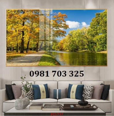 Tranh gạch mùa thu đẹp