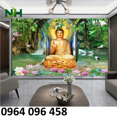 tranh gạch 3d phật giáo - CBB65