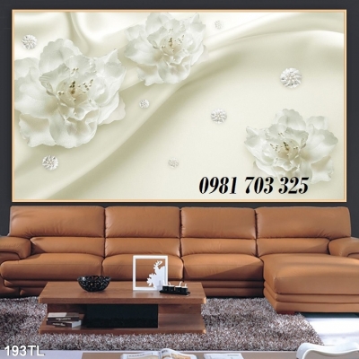 Tranh gạch hoa đào 3D đẹp